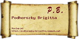 Podhorszky Brigitta névjegykártya